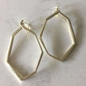 Kendra Scott Gold plated earrings-like new!